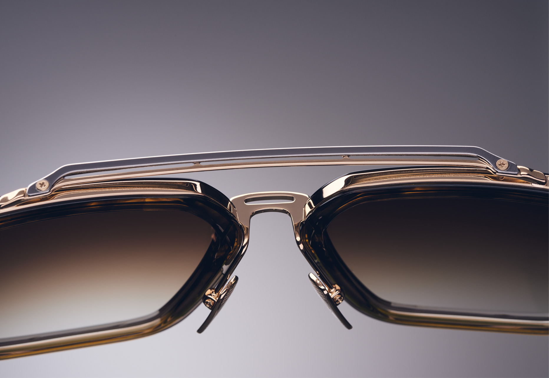 DITA – MACH-SEVEN /DARK GREY SWIRL/YELLOW GOLD – la boutique eyewear